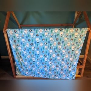 Bums and roses fuzzy blanket 40x40